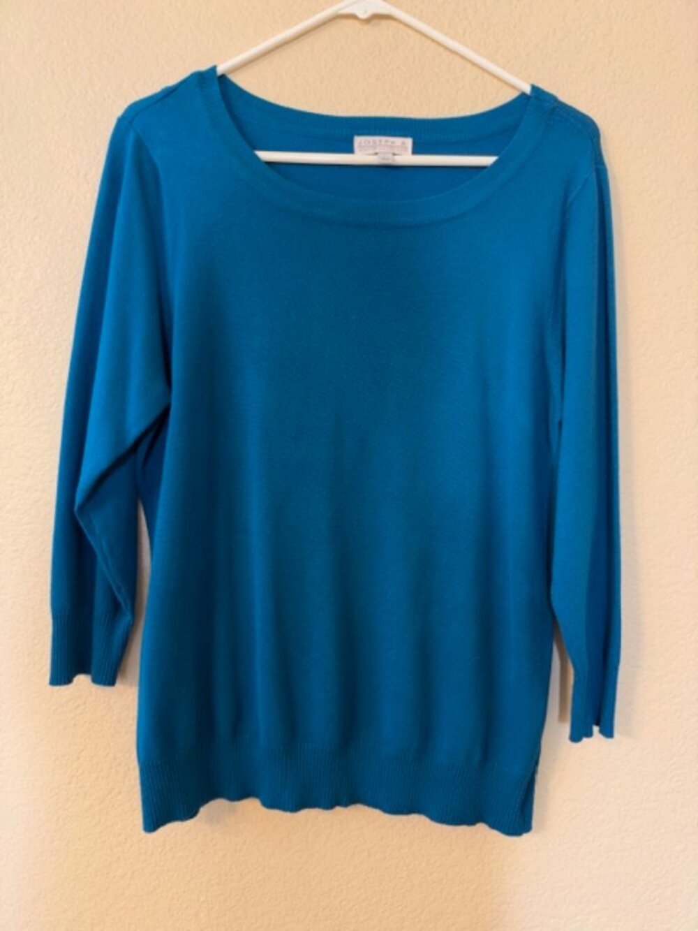 Joseph A. Teal Blue Women's Sweater - Size Large